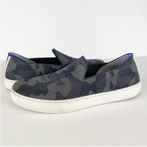 Rothy’s The Original Slip On Sneaker Grey Camo Comfort Sneakers Shoes